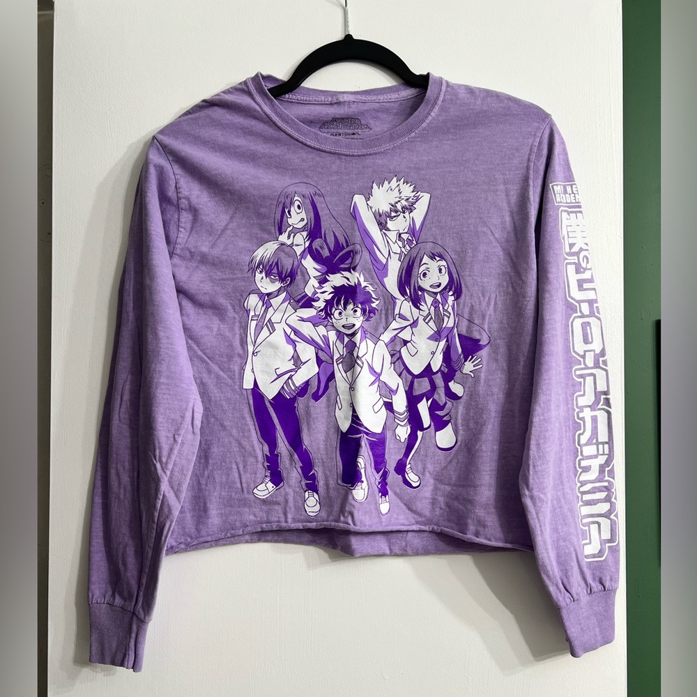 MHA Cropped Long Sleeve Tee